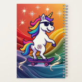 Eenhoorn Dromen Spiraal Notebook Notitieboek (Achterkant)