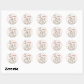 Eenhoorn Droom Verjaardag Ronde Sticker (Vel)