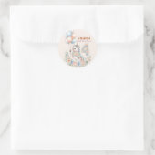 Eenhoorn Droom Verjaardag Ronde Sticker (Tas)