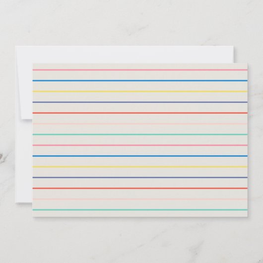 Eenhoorn Dubbele Verjaardag Party Uitnodiging (Achterkant)