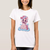 Eenhoorn eet snoepgoed t-shirt (Voorkant)