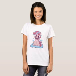 Eenhoorn eet snoepgoed t-shirt