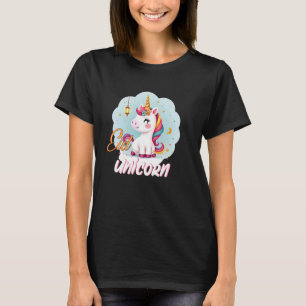 Eenhoorn Eid Mubarak voor kinderen en mama meisjes T-shirt