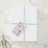 Eenhoorn en ballerina dank u label Magisch cadeau Cadeaulabel (Met Touw)