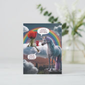 Eenhoorn en beestjes Een leven van creativiteit La Briefkaart (Staand voorkant)