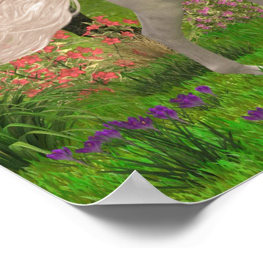 Eenhoorn en Bos Poster (Hoek)