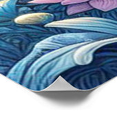 Eenhoorn en de maan poster (Hoek)