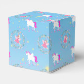 Eenhoorn en Fairy Magic verjaardagsfeestje Bedankdoosjes (Achterkant)