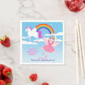 Eenhoorn en Fairy Magic verjaardagsfeestje Servet (Insitu)