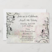 Eenhoorn en feeën magische verjaardag uitnodiging (Achterkant)