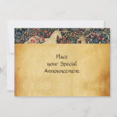 EENHOORN EN HERT MONOGRAM RODE WAS SEAL PERKAMENT KAART (Achterkant)