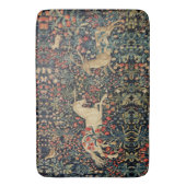 EENHOORN EN HERTEN, BLOEMEN, BOSDIEREN Bloemen Badmat (Voorkant Verticaal)