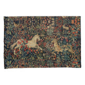 EENHOORN EN HERTEN, BLOEMEN, BOSDIEREN Bloemen Kussensloop (Voorkant-Rechts)