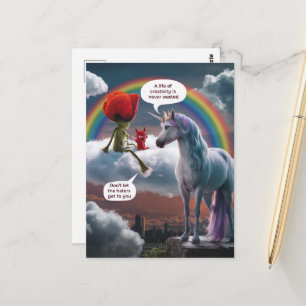 Eenhoorn en Miniters Een Leven van Creativiteit La Briefkaart