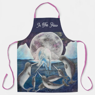 Eenhoorn en Narwals Fantasievolle Kunst Schort