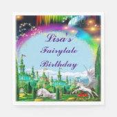 Eenhoorn en Pegasus verjaardagsfeestje Servet (Voorkant)