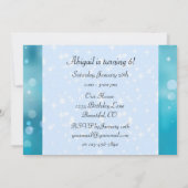 Eenhoorn en prinses met rood haar Verjaardag Kaart (Achterkant)