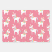 Eenhoorn en Prinses Patroon Inpakpapier Vel (Voorkant 2)