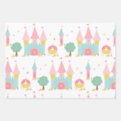 Eenhoorn en Prinses Patroon Inpakpapier Vel (Voorkant)