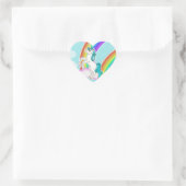 Eenhoorn en Rainbow Heart Stickers (Tas)