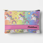 Eenhoorn en Rainbow School Toiletry Pencil Pouch Etui (Voorkant)