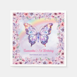 Eenhoorn en Rainbows Verjaardagsfeest feeënkasteel Servet