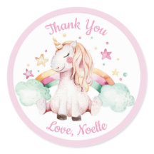 Eenhoorn en Regenboog Dank u Favor