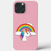 Eenhoorn en Regenboog met Wolken Kawaii Case-Mate iPhone Case (Achterkant)