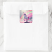 eenhoorn en regenboog Stickers (Tas)
