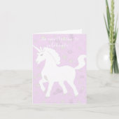 Eenhoorn en Sterren 1e Verjaardag Uitnodiging (Voorkant)