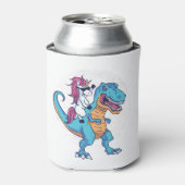 Eenhoorn en T-Rex Blikjeskoeler (Blikje Voorkant)