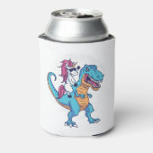 Eenhoorn en T-Rex Blikjeskoeler (Blikje Achterkant)