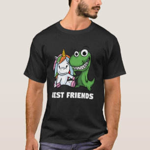 Eenhoorn en T-Rex Shirten, beste vrienden cadeau P T-shirt