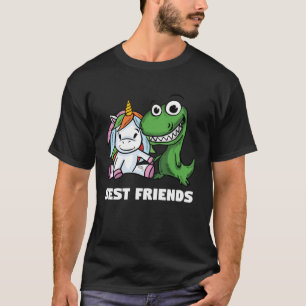 Eenhoorn en T-Rex Shirten, beste vrienden cadeau P T-shirt