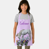 Eenhoorn en vlinders gepersonaliseerd dier schort (Insitu)