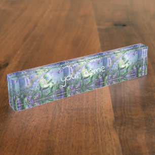 eenhoorn en vlinders naambordje