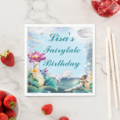 eenhoorn en zeemeermin verjaardagsfeestje servet (Insitu)