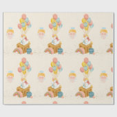 Eenhoorn Engel Ballon Cadeaupapier (Vlak)