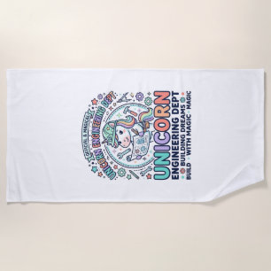 Eenhoorn Engineering Dept Vet T-Shirt Lettertype T Strandlaken