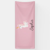 Eenhoorn, Fairy, Magic – Aangepaste naam Spandoek (Verticaal)