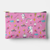 Eenhoorn Fanclub patroon Roze       Etui (Voorkant)