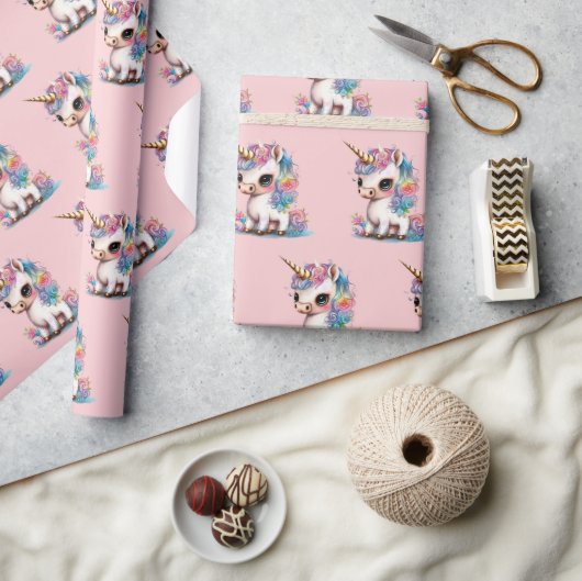 Eenhoorn Fantasie Cadeaupapier (Crafts)