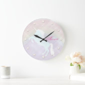 eenhoorn fantasie roze en paarse grote klok (Huis)