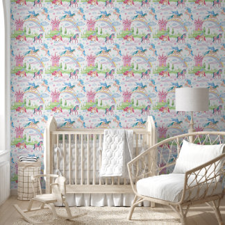 Eenhoorn Fantasie Werelden Behang