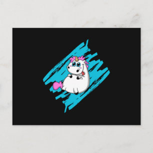 Eenhoorn Fantasy Cute Dieren Grappig Regenboog Cad Briefkaart