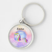 Eenhoorn Fantasy Magische Wereld Sleutelhanger (Voorkant)