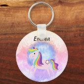Eenhoorn Fantasy Magische Wereld Sleutelhanger (Voorkant)