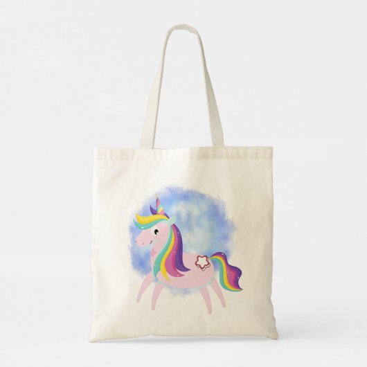 Eenhoorn Fantasy Magische Wereld Tote Bag (Achterkant)