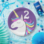 Eenhoorn Fantasy Verjaardag Papieren Bordje (Feest)