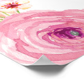 Eenhoorn Fee Verjaardagsfeest Achtergrond Banner M Poster (Hoek)